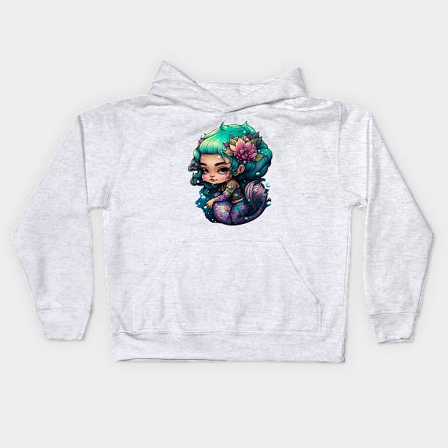 mermaid princess Kids Hoodie by Transcendexpectation